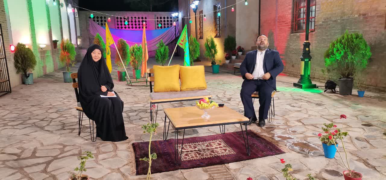 حضور خانم هوشينو در برنامه زنده تلويزيوني شبکه خراسان جنوبي